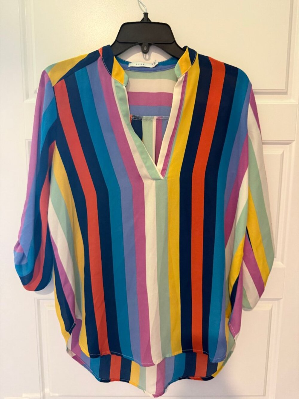 Lush Multicolor Striped Blouse Size S